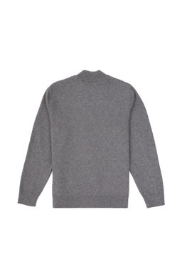 Erkek _ocuk Gri Melanj Fermuarl_ Triko H_rka - U.s. polo assn фото 2