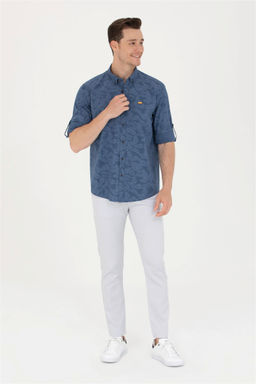 U. S. Polo Assn Мужская темно-синяя рубашка с длинным рукавом - U.s. polo assn фото 11