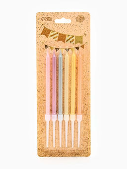 Цена за 2 шт. Свечи для торта «Пати» 9,5 см, с ножкой 14 см