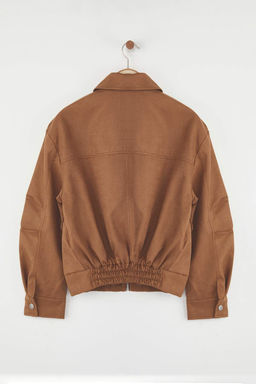 Kahverengi Oversize Kal?p Suet Bomber Ince Ceket Mont TWOAW26MO00126 - Trendyolmilla фото 6