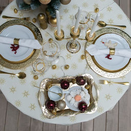 Скатерть новогодняя Этель Christmas time d=150см +/-3см с ГМВО, 100%хл, саржа 190 гр/м2  фото 7