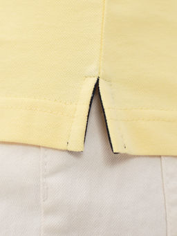 Джемпер мужской с воротником поло короткий рукав GREG G144-PO1246T-SA0048 (лимон)