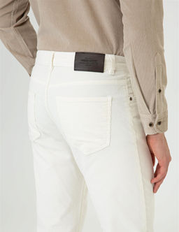 Ekru Slim Fit Kadife Kanvas Pantolon - Pierre cardin фото 6