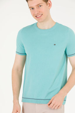 U. S. Polo Assn Мужской мятный трикотаж с круглым вырезом - U.s. polo assn фото 4