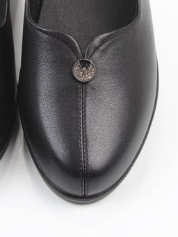 06-YDN15-20 BLACK Туфли женские (натуральная кожа)