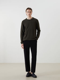 Bisiklet Yaka Erkek Triko Kazak