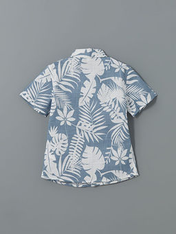 K?sa Kollu Bask?l? Erkek ?ocuk G?mlek