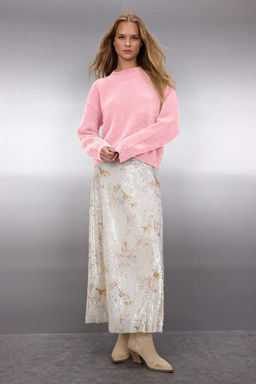 Pembe Genis Kal?p Ozel Iplik Triko Kazak TWOAW26KZ00090 - Trendyolmilla фото 3