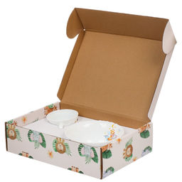 Набор посуды Жирафик, стеклокерамика, 3 шт, тарелка 19см, пиала 15см, кружка 190мл (469524) /DANIKS/  фото 8