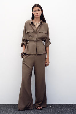 WIDE FLOWING TROUSERS