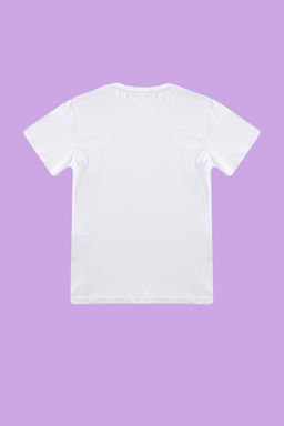 Beyaz-Pembe 2li K?z Cocuk Pamuklu Basic Regular Kal?p K?sa Kol Orme T-Shirt TKDSS24TS00021 - Trendyolmilla фото 8