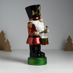 Фигурка полистоун Щелкунчик-гусар в красном мундире, с барабаном, 11?9.5?26.5 см