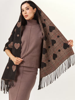 в составе ШЕРСТЬ  и КАШЕМИР Большой, мягкий, теплый  двусторонний палантин - Tantino фото 8