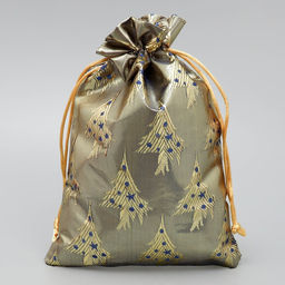 Цена за 5 шт. Мешочек подарочный парча «Новогодняя ночь», 16×24 см ± 1.5 см