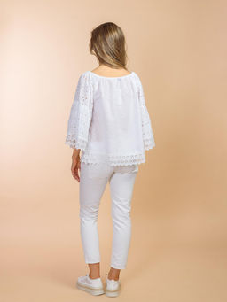 Блузка (хлопок) шитье №24-109 - Ганг фото 3