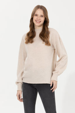 U. S. Polo Assn Женская кремовая водолазка с воротником - U.s. polo assn фото 3