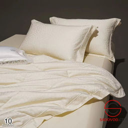 Жаккардовый комплект постельного белья с готовым одеялом