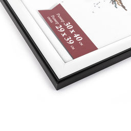 Рамка Gamma ПРК-23 30 х 40 см пластик. с оргстеклом белый