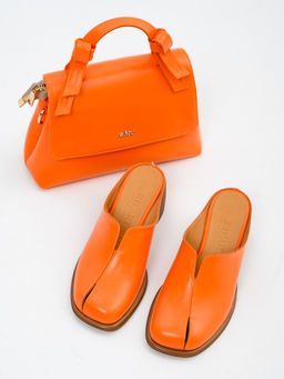 Сабо 5200.23663br.Оранжевый+коричневый