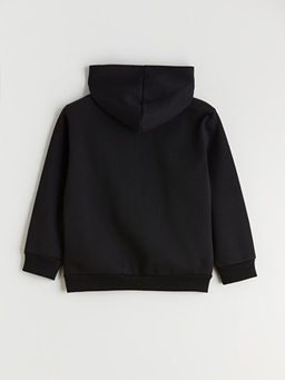 Kap??onlu Erkek ?ocuk Fermuarl? Sweatshirt