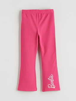 Beli Lastikli Barbie Bask?l? K?z ?ocuk Tayt 3l?