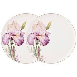 НАБОР ТАРЕЛОК ЗАКУСОЧНЫХ LEFARD IRISES 2 ШТ. 20,5 СМ (КОР=24НАБ.)