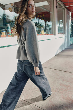 KNIT JUMPER WITH DRAWSTRING - Zara фото 10