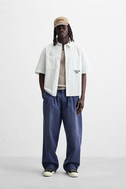 EMBROIDERED STRIPE SHIRT