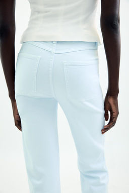 Z1975 HIGH-WAIST FLARE JEANS WITH BUTTONS - Zara фото 7