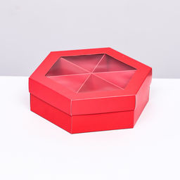 Цена за 5 шт. Менажница Красная, 18,5 х 18,5 х 5,5 см