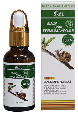 Премиальный ампульный крем с муцином черной улитки - Premium Ampule Cream Black Snail , 30 мл