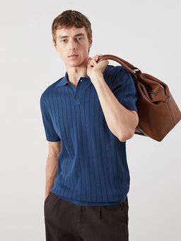 Polo Yaka K?sa Kollu Erkek Triko Kazak