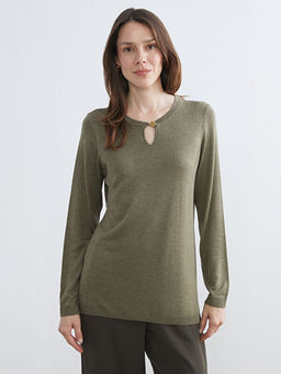 Bisiklet Yaka Kad?n Triko Kazak