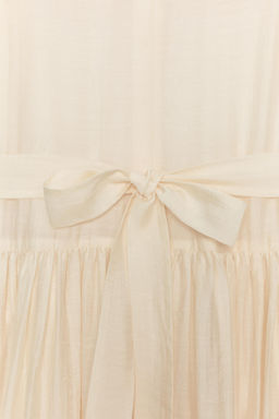 FLOWING LACE MIDI DRESS - Zara фото 7