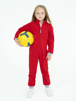 Комбинезон детский флисовый красный