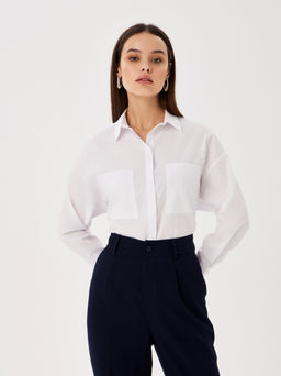 Блузка женская дл. рук. KATHARINA KROSS KK-B-007T-белый