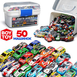 Набор машин "Мега заезд" (металл.) в коробке