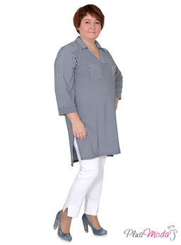 Рубашка Модель №411-A размеры 44-80 - Plusmoda фото 3
