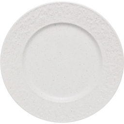 Тарелка керамическая обеденная "Perfetto" 27см фактурный узор, белая