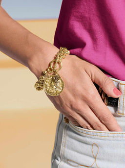 Браслет, золотистый