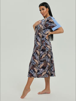 Барышня халат женский (темно-синий) - Lovetex фото 3