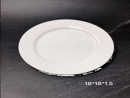 Тарелка 18 см белая / GF-415 /уп 60/