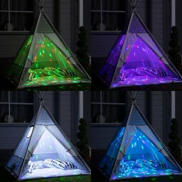 Садовый светильник на солнечной батарее Дискошар, 13613 см, 6 LED, пульт ДУ, свечение RGBW - Luazon lighting фото 4