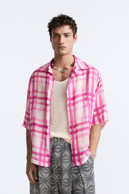 CHECK PRINT SHIRT - LIMITED EDITION - Zara фото 2