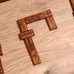 Игра настольная «Домино», 25×7.5×5 см, дерево шишам