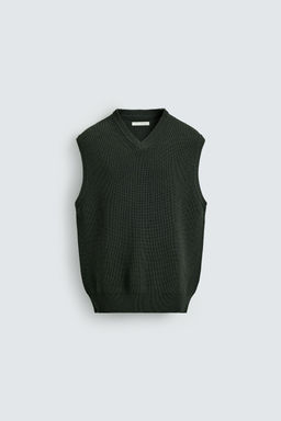 PURL KNIT VEST - Zara фото 7