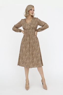 Платье с лифом на запах - Looklikecat фото 2