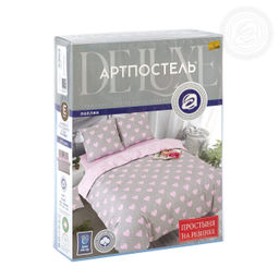 Постельное белье Купидон с простынью на резинке (поплин DE LUXE) 2,0 сп./Пододеяльник: 1 шт. - 215*175; Простыня на резинке: 1 шт. - 200*160*25; Наволочка: 2 шт. - 70*70; DE LUXE с простынью на резинке