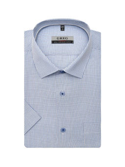 Сорочка мужская короткий рукав GREG 124/201/6177/1p