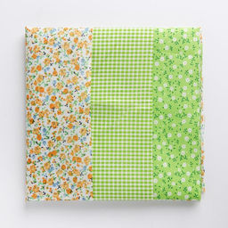 Ткань для пэчворка 3 лоскута «Весенний лужок», 50×50 см